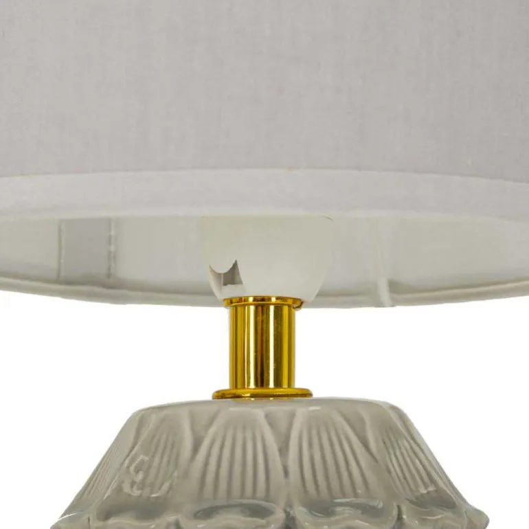 Lampe à poser en céramique et métal Pigny 15 x 30.5 cm (Crème)
