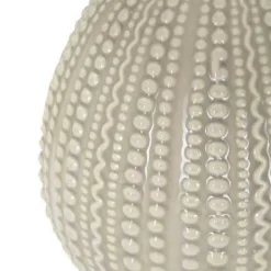 Lampe à poser en céramique et métal Flavi 15 x 30.5 cm (Gris)