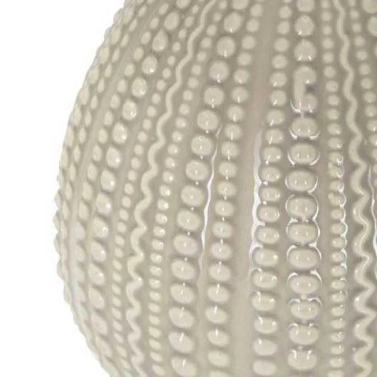Lampe à poser en céramique et métal Flavi 15 x 30.5 cm (Gris)