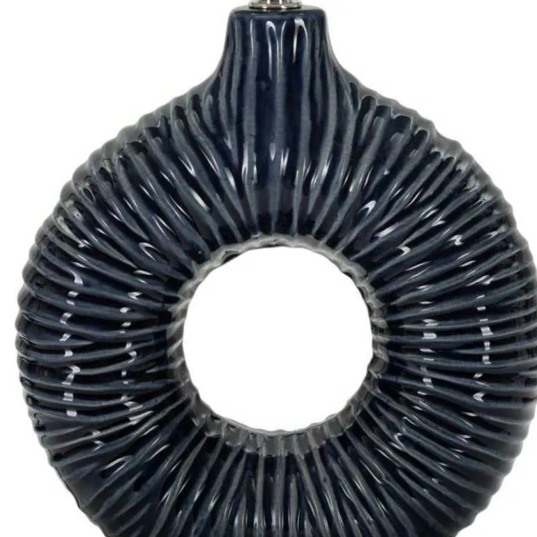 Lampe à poser en céramique Seta 28.5 x 15 x 43 cm (Bleu)
