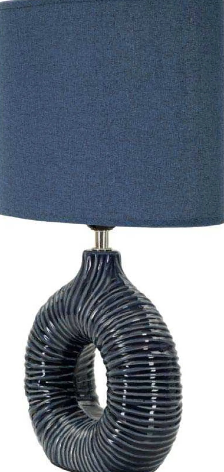 Lampe à poser en céramique Seta 28.5 x 15 x 43 cm (Bleu)