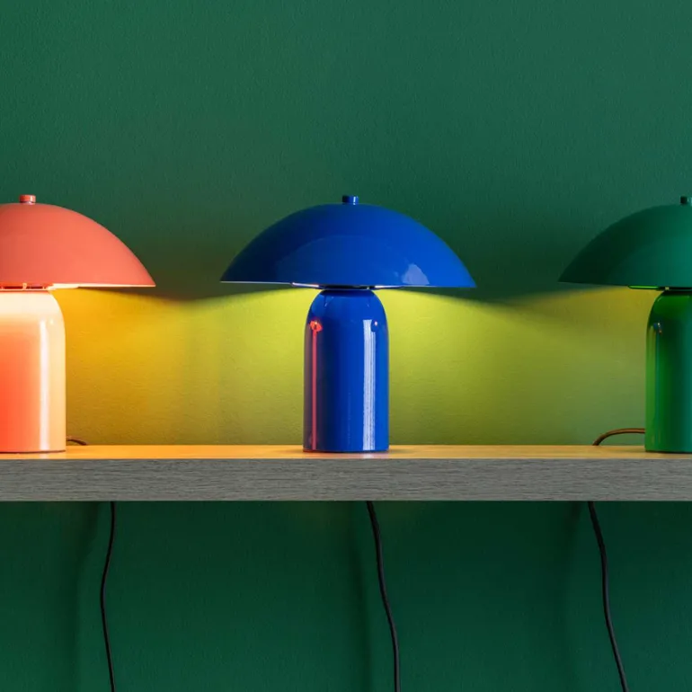 Lampe à poser en métal Asuto (Orange)