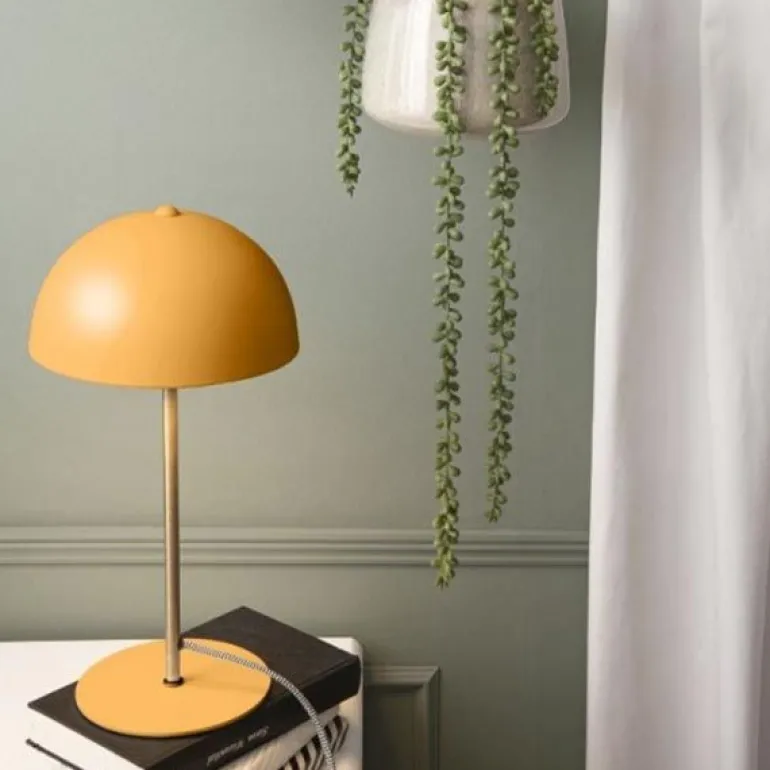 Lampe à poser en métal Bonnet 39 cm (Jaune)