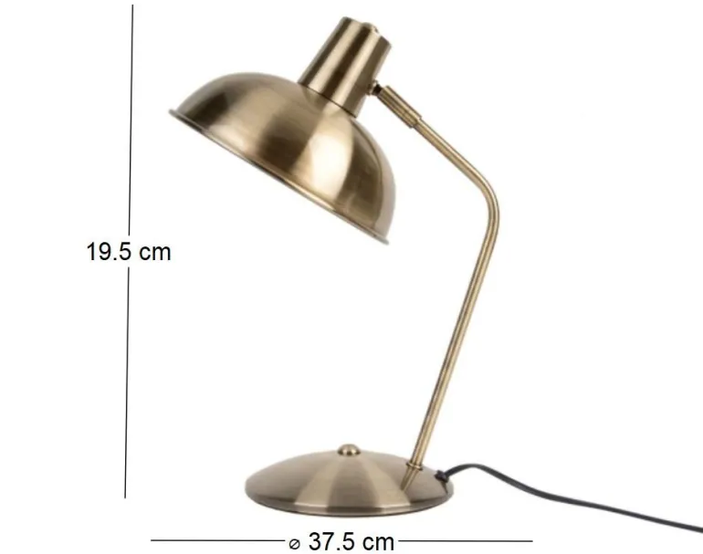 Lampe à poser en métal brossé Hood