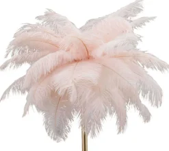 Lampe à poser en métal et plastique Palm 40 x 55 cm (Rose)