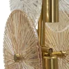 Lampe à poser en métal et verre 20 x 18 x 66 cm Osaka