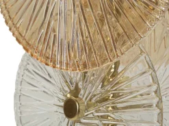 Lampe à poser en métal et verre 20 x 18 x 66 cm Osaka