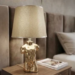 Lampe à poser en métal Glam Man 25 x 42.5 cm