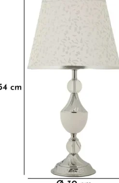 Lampe à poser en métal Kody 30 x 54 cm