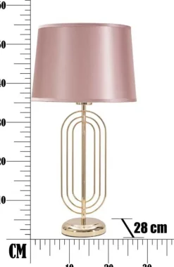 Lampe à poser en métal Krista 28 x 55 cm
