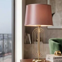 Lampe à poser en métal Krista 28 x 55 cm
