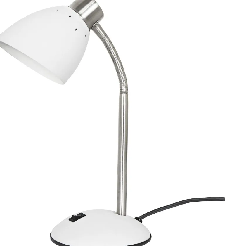 Lampe à poser en métal mat Dorm (Blanc)