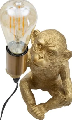 Lampe à poser en métal Monkey 17 x 14.5 x 25 cm