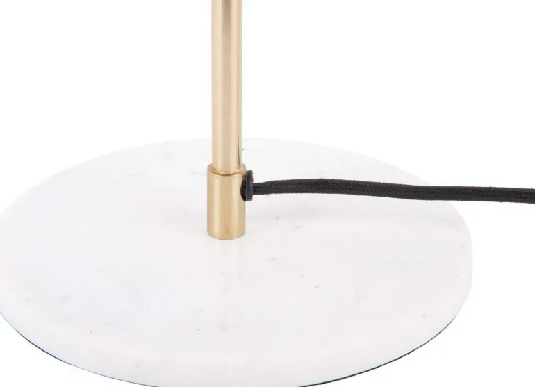Lampe à poser en métal Waved dome (Jaune miel)