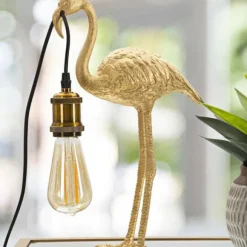 Lampe à poser en polyrésine Flamingo (Modèle 2)