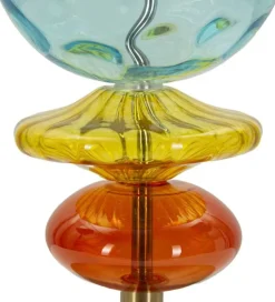 Lampe à poser en verre et métal Colorful 35 x 73 cm
