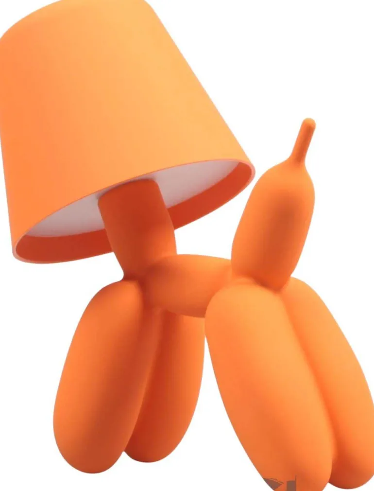 Lampe à poser led Balloon dog 16 x 10 x 18 cm (Orange)