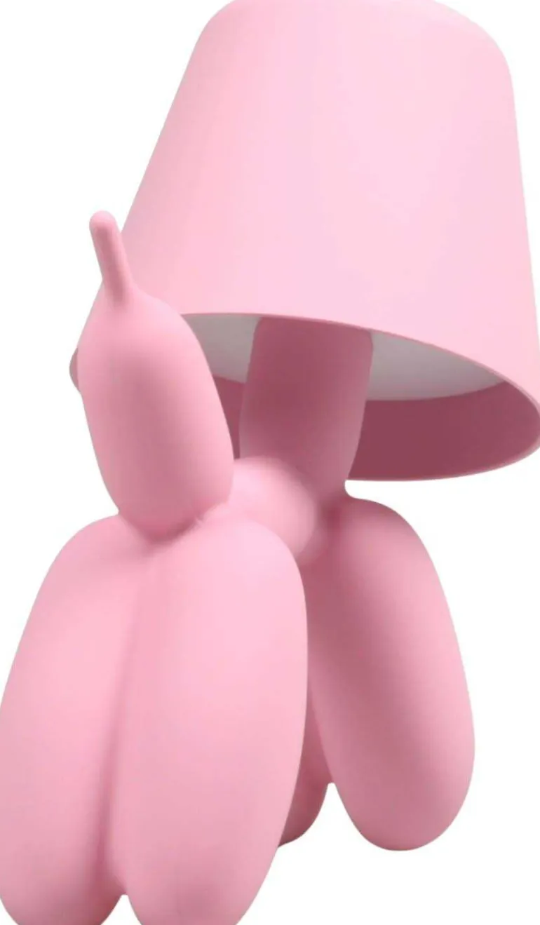 Lampe à poser led Balloon dog 16 x 10 x 18 cm (Rose)