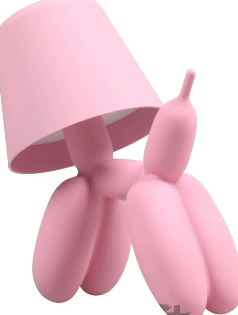 Lampe à poser led Balloon dog 16 x 10 x 18 cm (Rose)