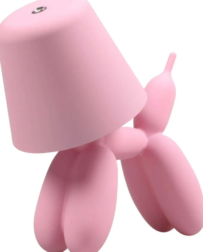 Lampe à poser led Balloon dog 16 x 10 x 18 cm (Rose)