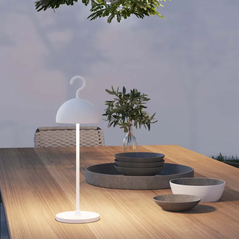 Lampe à suspendre ou poser Hook 36 cm (Blanc)