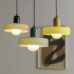 Lampe suspendue en verre Opaco Grato (Vert)