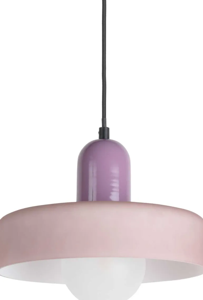 Lampe suspendue en verre Opaco Grato (Violet)