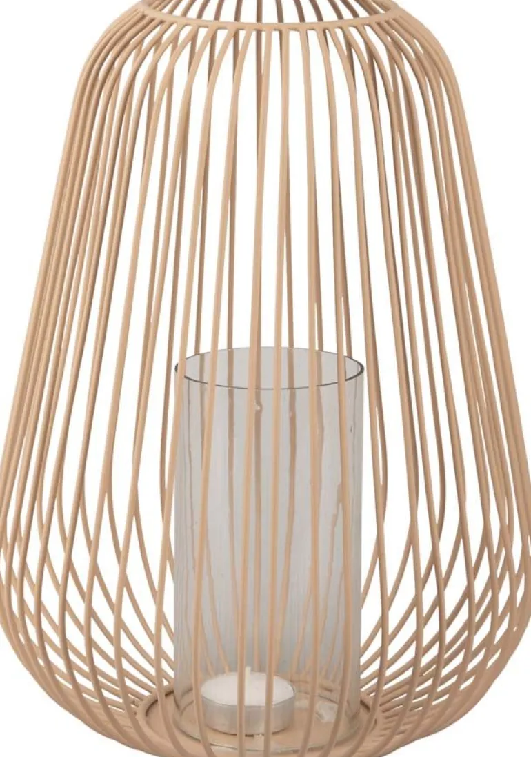 Lanterne en métal filaire Illuminate 22.5 x 30 cm (Sable)
