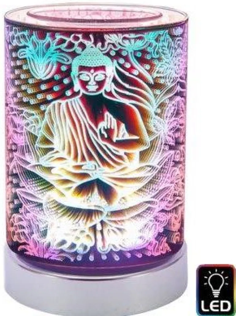 Lanterne lumineuse avec Led Bouddha