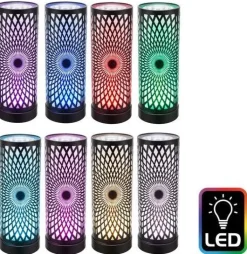 Lanterne lumineuse avec Led Kaleidoscope (Noir)