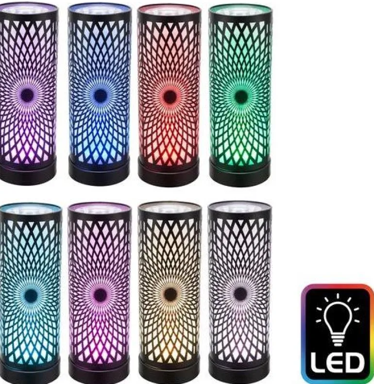 Lanterne lumineuse avec Led Kaleidoscope (Noir)