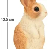 Lapereau marron 2 tons en résine 14 cm