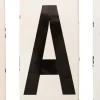 Lettres en métal émaillé Bar