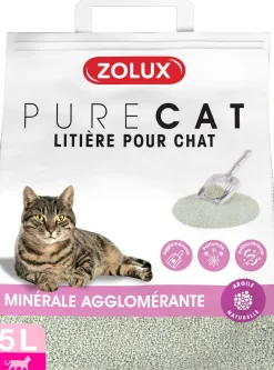 Litière agglomérante parfum floral Purecat (5 litres)