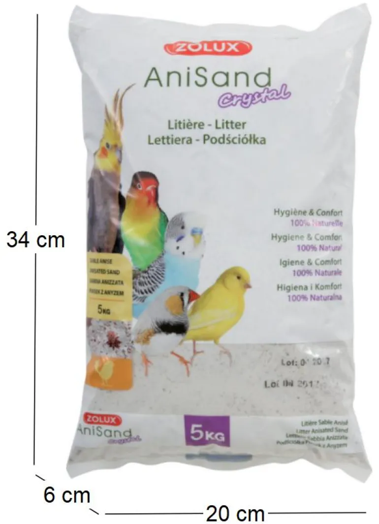Litière sable Anisand crystal 5kg