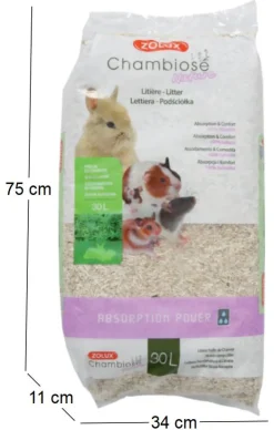 Litière végétale naturelle Chambiose (30 litres)