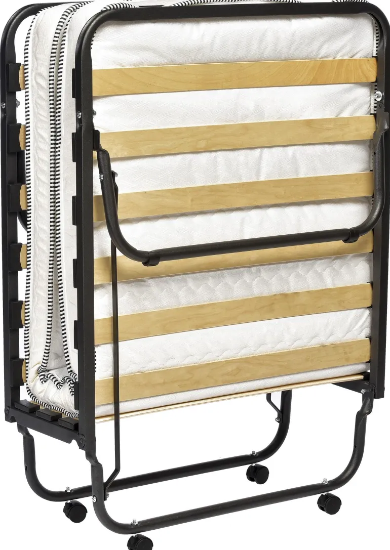 Lit pliant avec matelas 80 x 190 cm