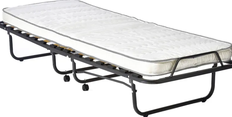 Lit pliant avec matelas 80 x 190 cm