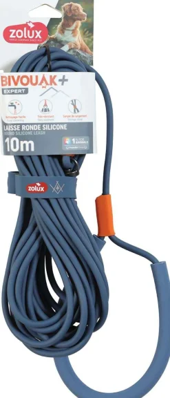 Longe ronde en silicone bleu Bivouak (10 m)