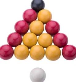 Lot de 16 boules de billard 57 mm en résine