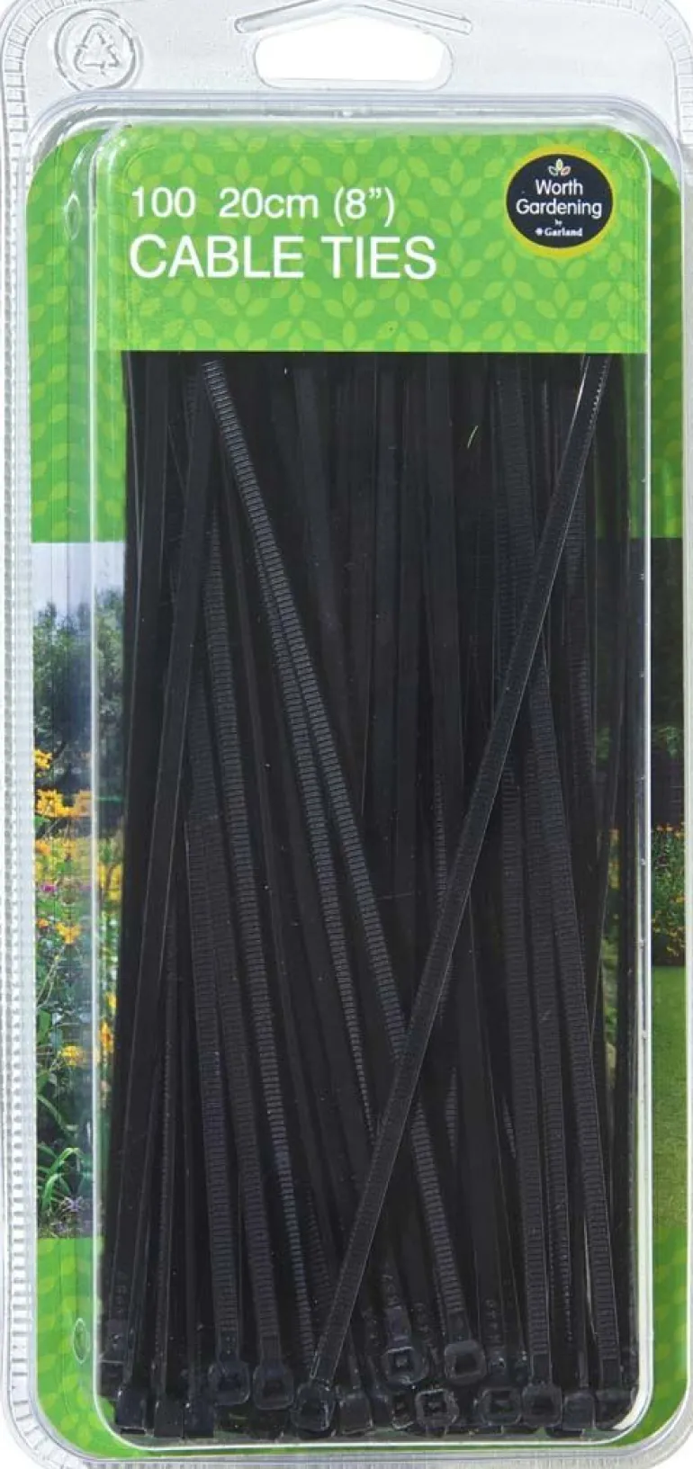 Lot de 100 colliers de serrage en nylon (20 cm)