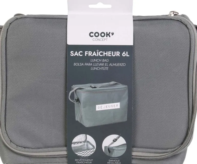 Lunch bag avec anse 6 litres (Uni)