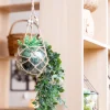 Macramé en verre et corde