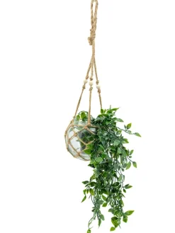 Macramé en verre et corde