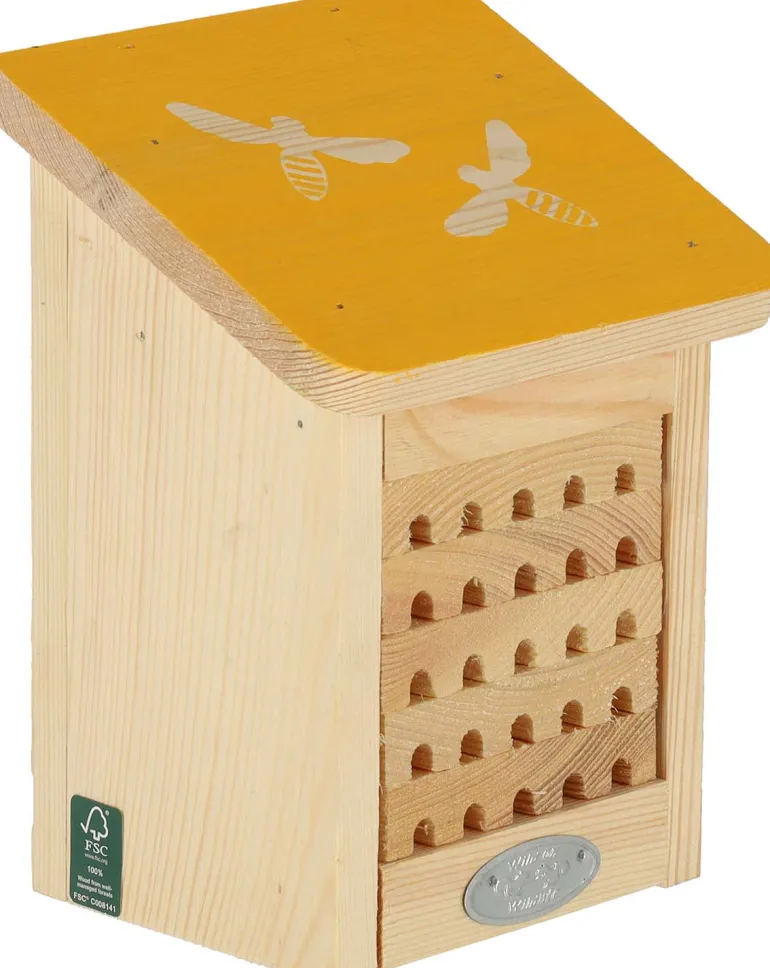 Maison à insectes en bois Pochoir (Abeilles)