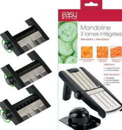Mandoline avec lames en acier inoxydable (Blanc)