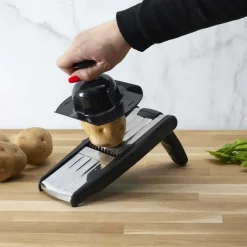 Mandoline avec lames en acier inoxydable (Blanc)