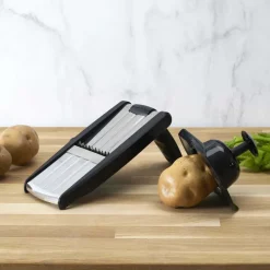 Mandoline avec lames en acier inoxydable (Blanc)