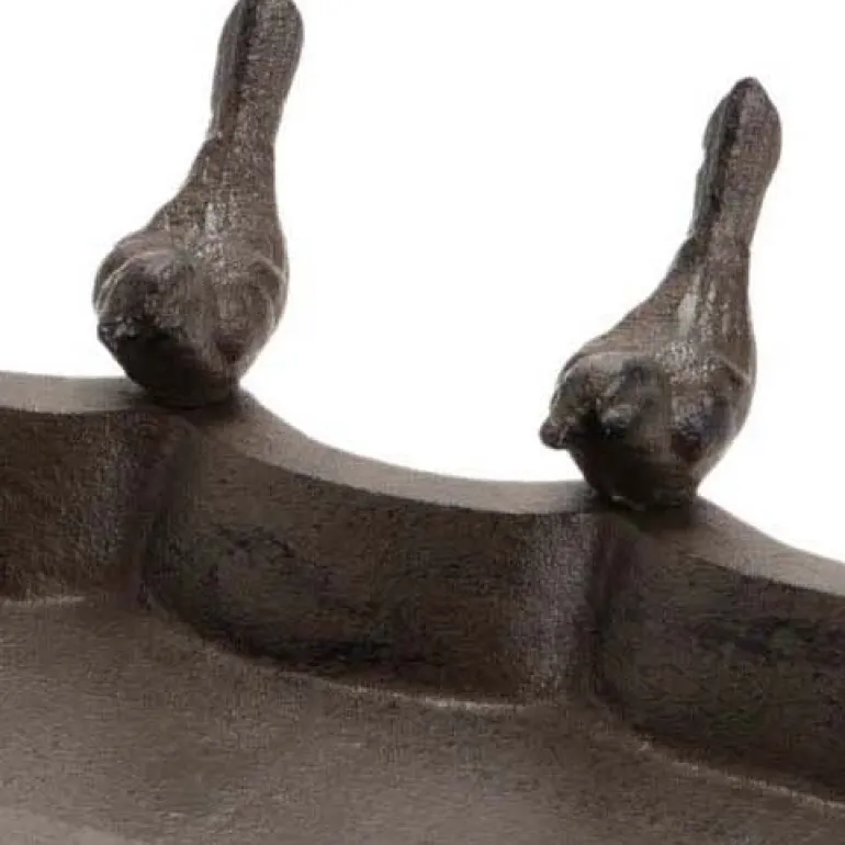 Mangeoire en fonte Oiseaux 44 x 15 cm