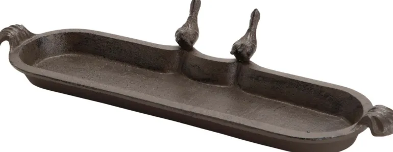 Mangeoire en fonte Oiseaux 44 x 15 cm